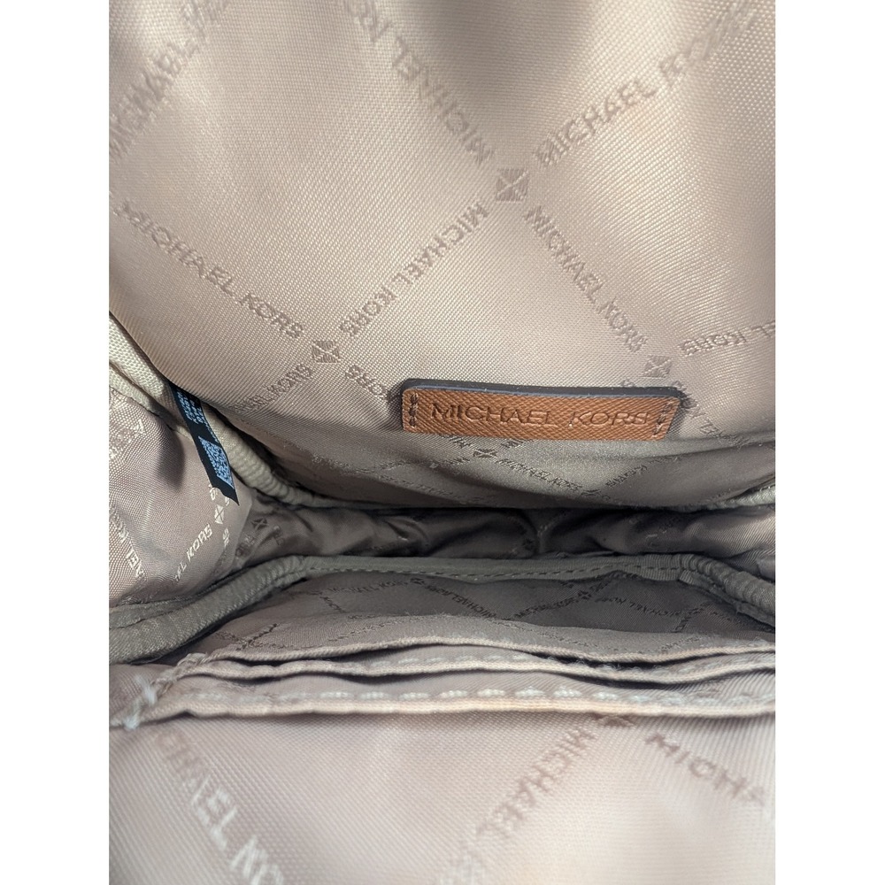 Michael Kors Jet Set Crossbody Bag Brown Logo Signature Acorn - FLAW - Picture 8 of 8